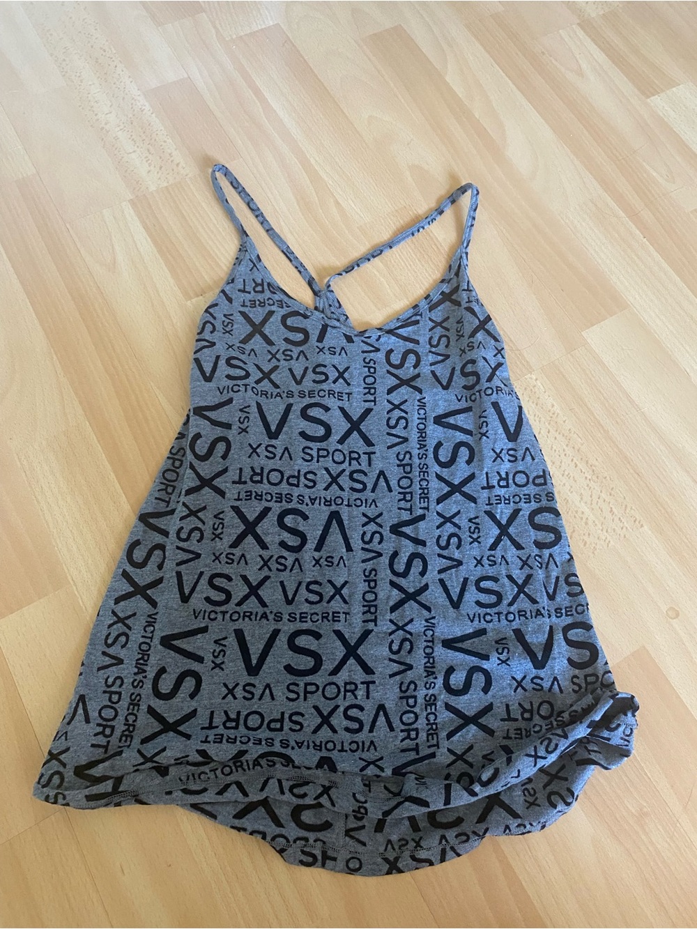 Victoria's Secret Gray VSX Logo One-Piece Tank